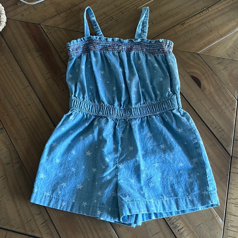 Denim Stars Romper